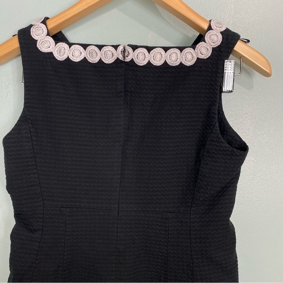Lilly‎ Pulitzer Adelson Dress Silver Black Sz 4 - Picture 8 of 9
